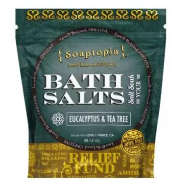 Soaptopia Bath Salts Salt Soak For Your Tub Eucalyptus & Tea Tree 16oz (Category: Bath) located in Quezon City. Submitted by bluebellaonlineshop (Listing ID 1102437951, Image 1). Description: We will help you create the most soul-soothing device atmosphere in your tub. If you are looking for natural, delicately scented and skin nourishing bath salts that will help turn your bath into a 5-star relaxing retreat, look no further. If you're tired of 