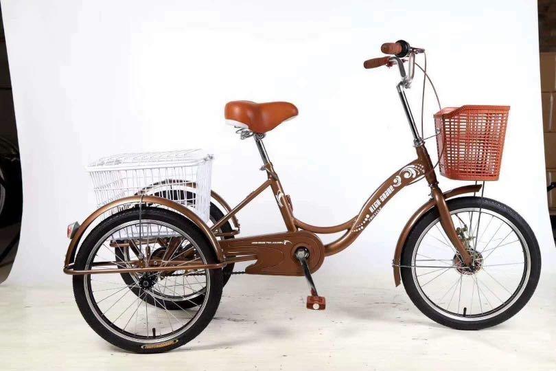 Tri bike shop with basket