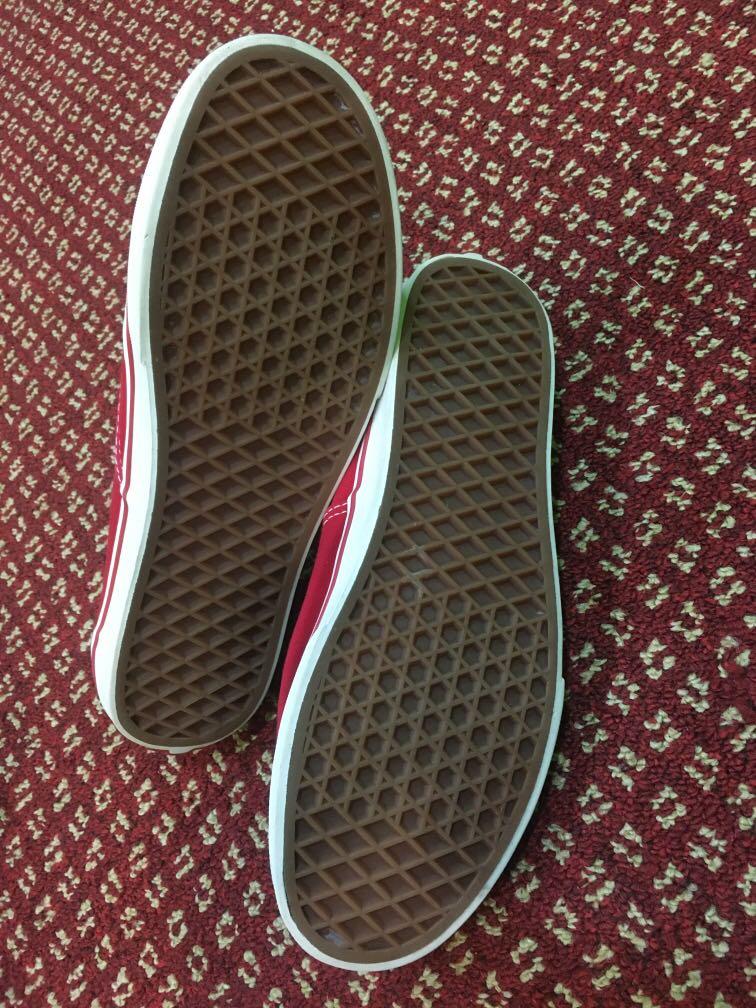 Plain red vans sales