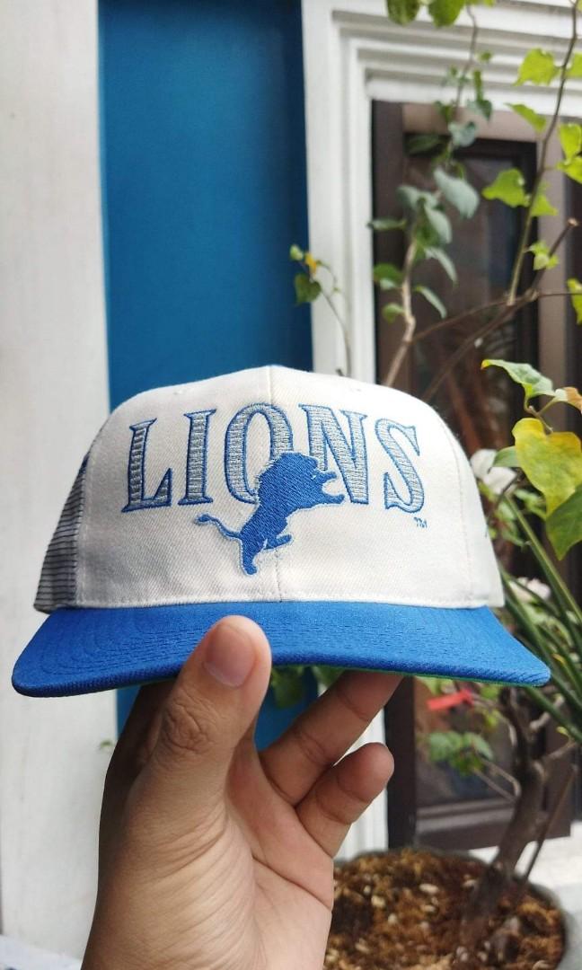 Vintage Snapback Detroit Lions Laser stitch Ivory dome, Men's