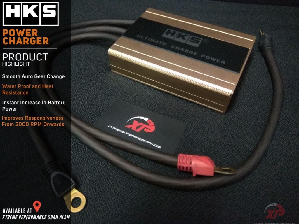 VOLTAGE STABILIZER POWER CHARGER HKS GOLD, Auto Accessories on Carousell