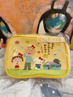 ［降價］櫻桃小丸子xHello Kitty一番賞 化妝包 雙面圖案
