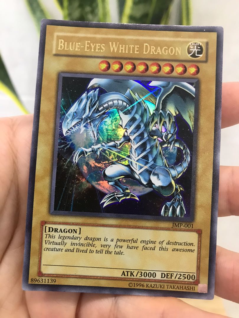 Yugioh Blue eyes white dragon 青眼白龙Tcg JMP001 Ur, Hobbies & Toys, Toys & Games on Carousell