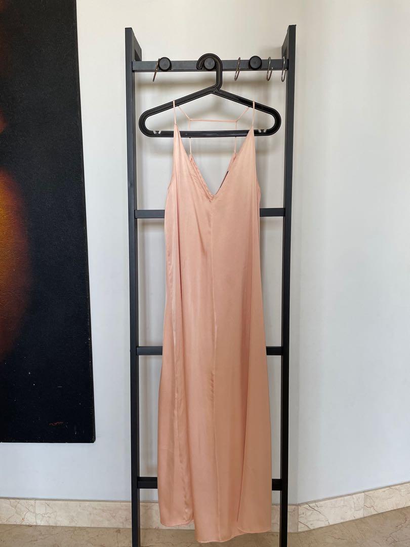 Zara peach dress deals