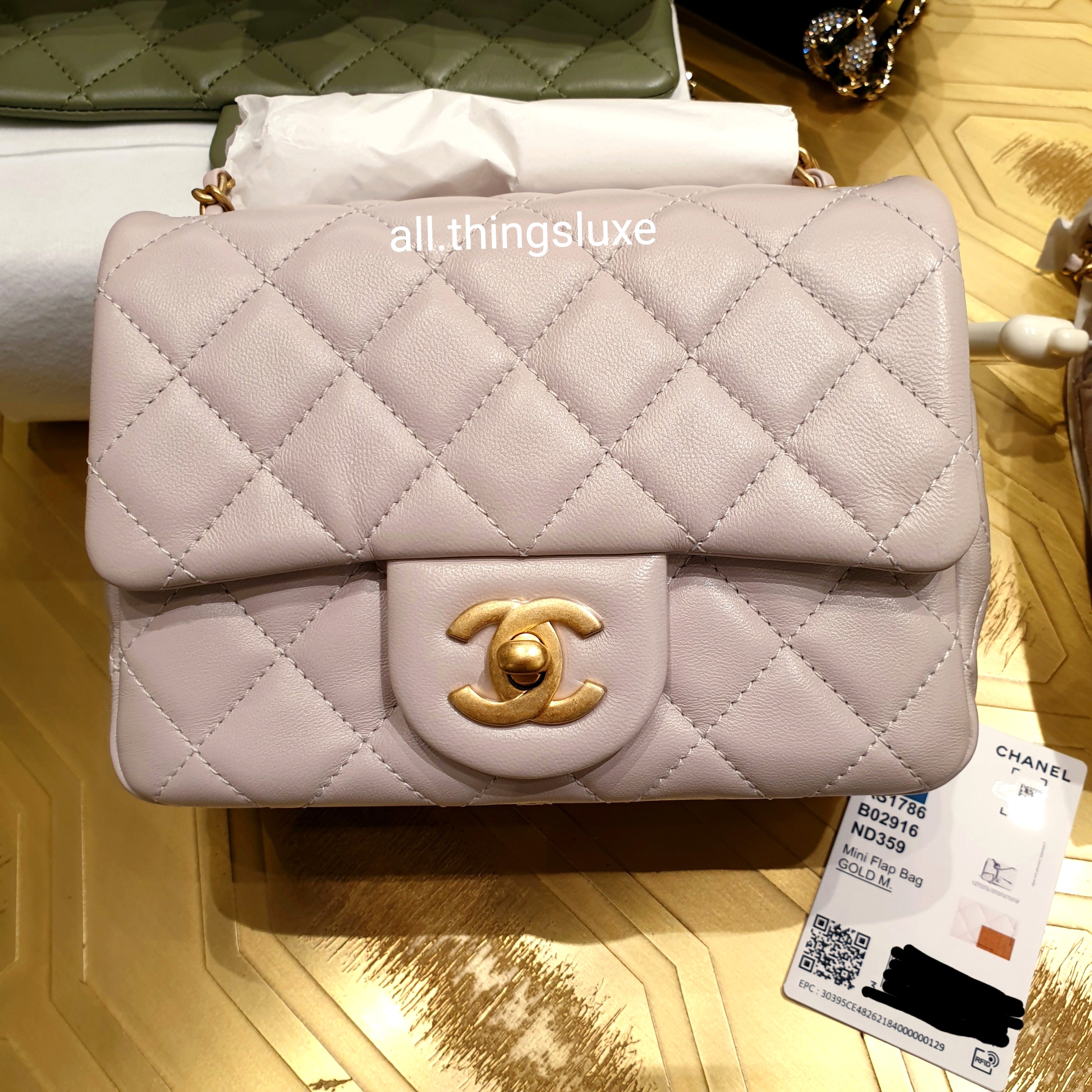 21B Chanel Collection Mini Pearl Crush and WOC, Women's Fashion, Bags ...
