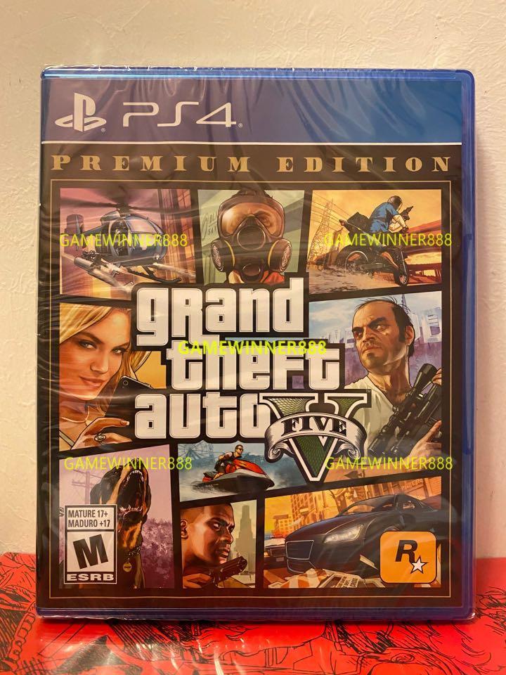 全新ps4遊戲gta V 俠盜獵車手5 Grand Theft Auto V Premium Edition 美版中英文豪華版 遊戲機 遊戲機遊戲 Carousell 全新ps4遊戲gta V 俠盜獵車手5 Grand Theft Auto V Premium Edition 美版中英文豪華版 遊戲機 遊戲機遊戲 Carousell