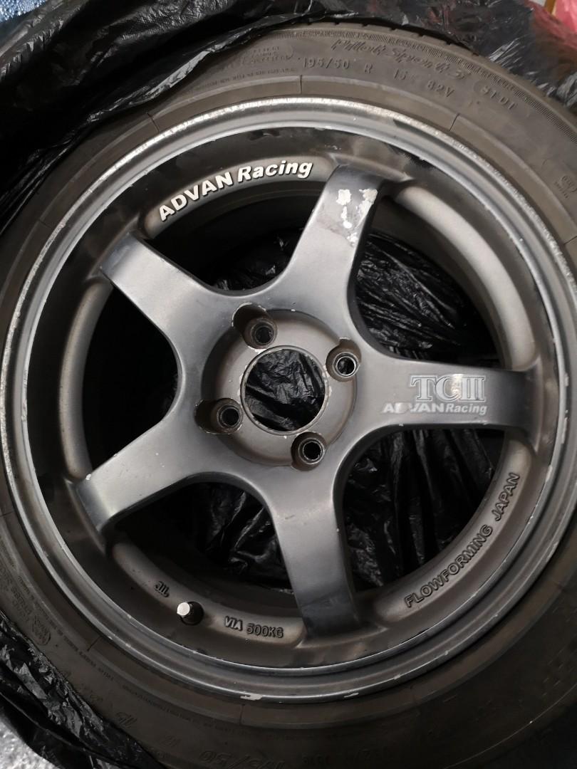 ADVAN TC3 TCIII REPLICA 4x100 15", Car Accessories, Tyres & Rims on ...