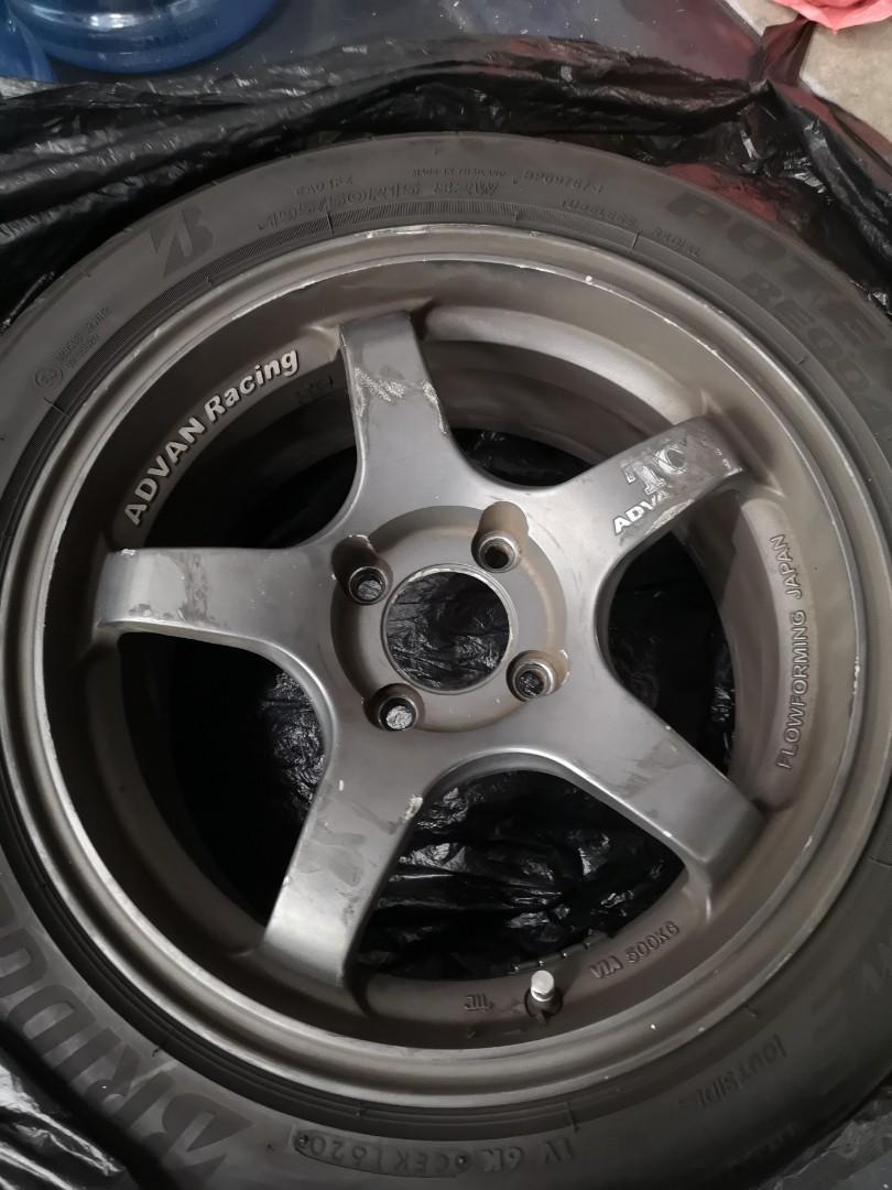 ADVAN TC3 TCIII REPLICA 4x100 15", Car Accessories, Tyres & Rims on ...