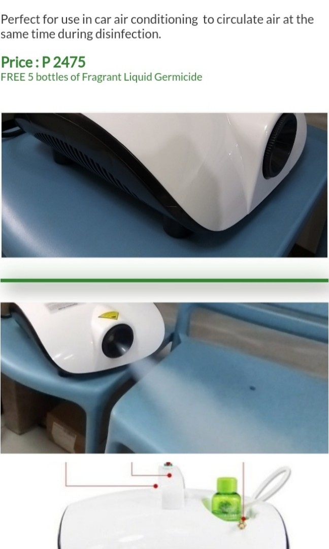 Air Purifier Fog Machine with freebie ) Disinfecting Fog Machine