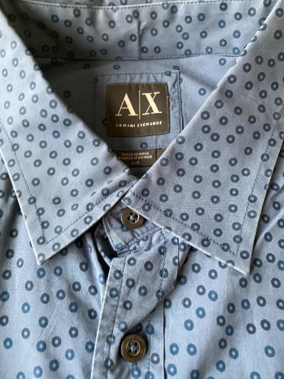 Armani Exchange Long sleeve polo shirt Blue