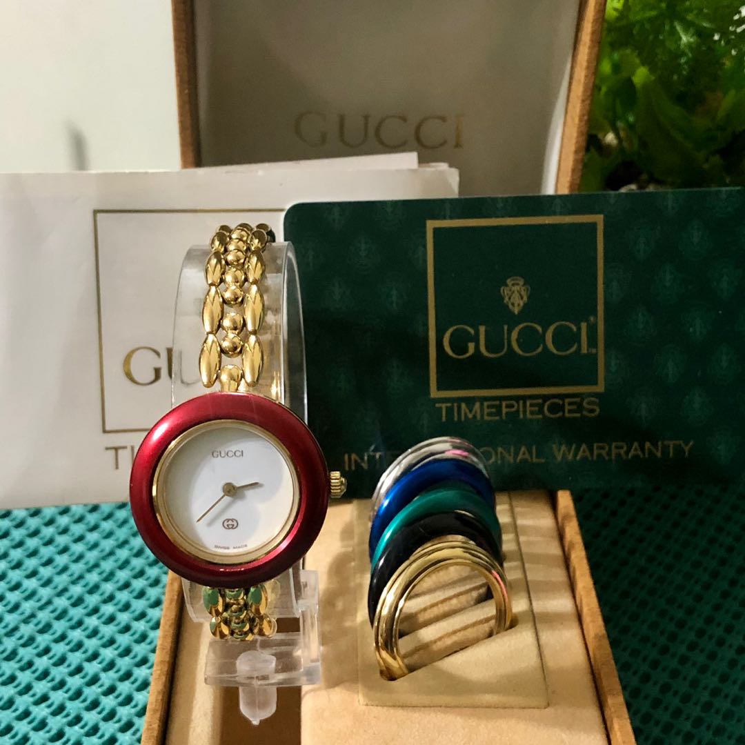Authentic Gucci Bezel Watch, Women's 