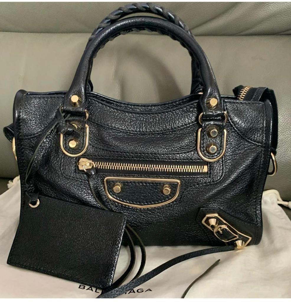 Balenciaga metallic edge mini city bag Luxury Bags Wallets on