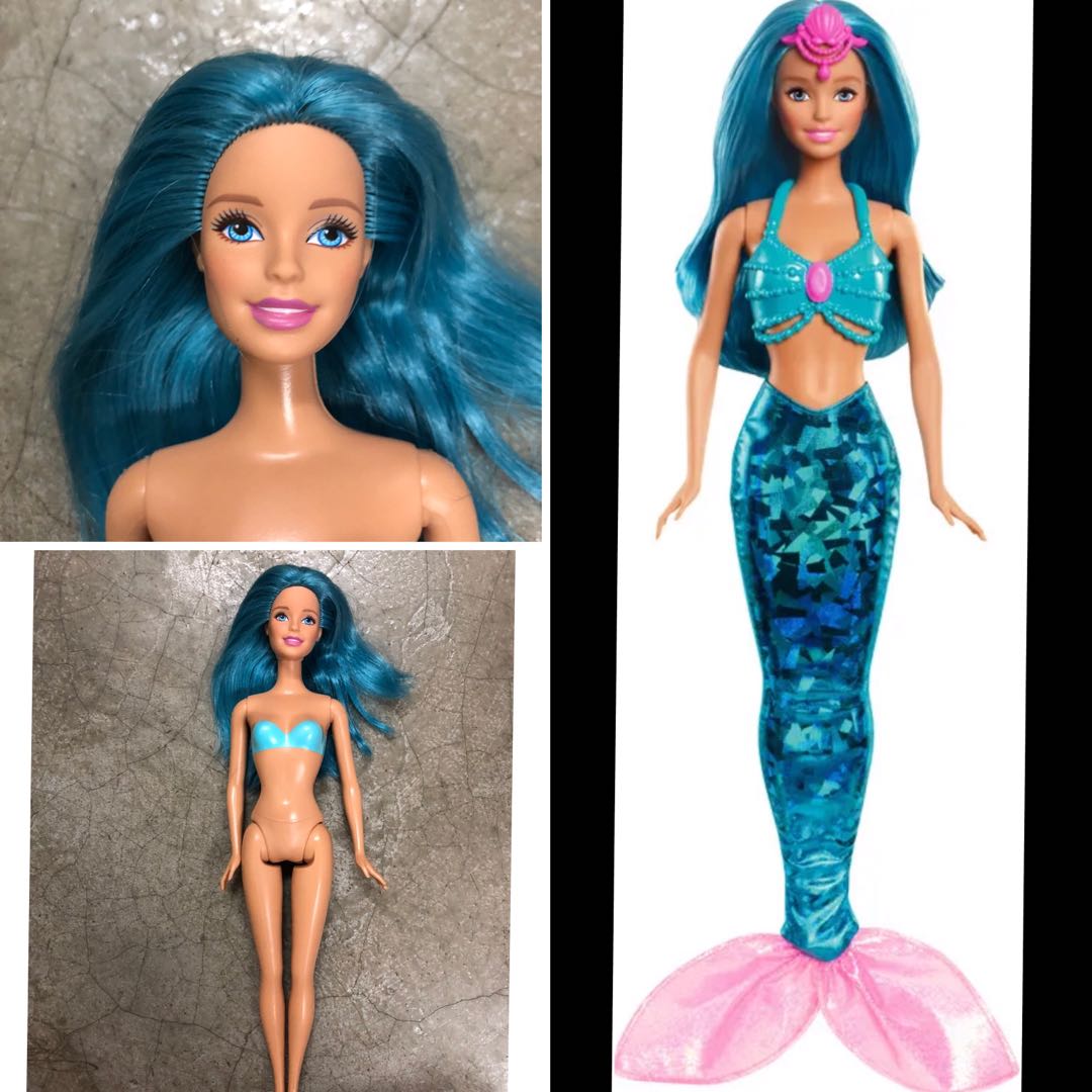 Barbie mermaid clearance blue hair
