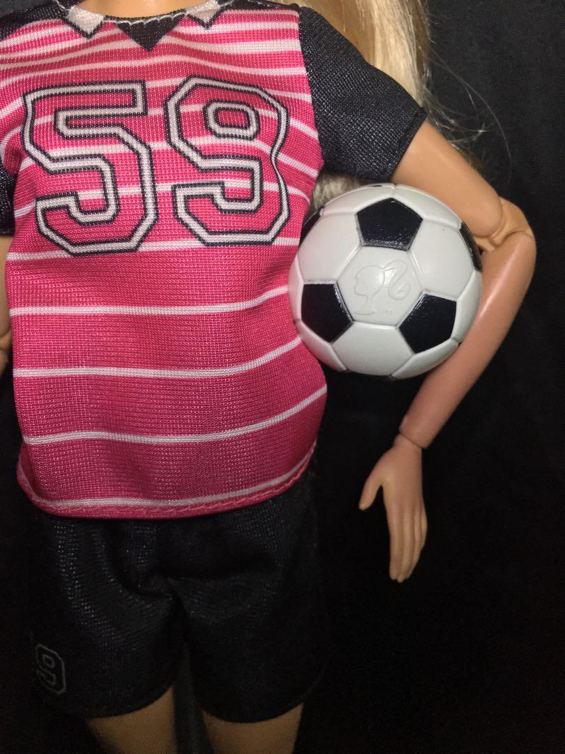 Barbie made to deals move soccer player