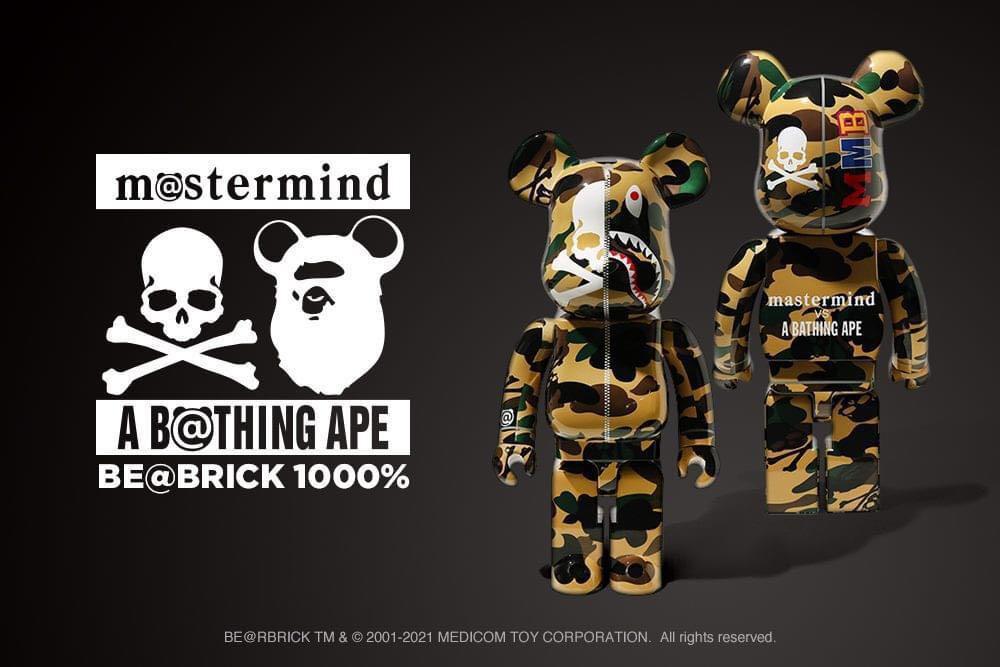 Bearbrick be@rbrick bape a bathing ape x mastermind japan MMJ 1000 セールクーポン 1000% Be@rbrick Mastermind x Bape その他