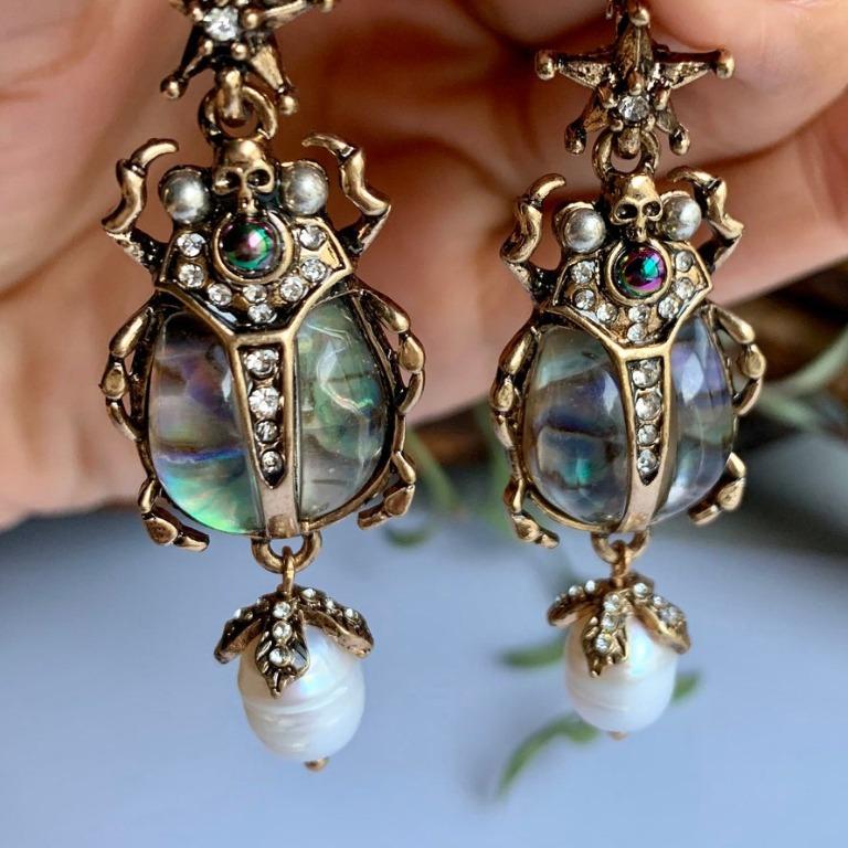 Alexander mcqueen scarab earrings new arrivals