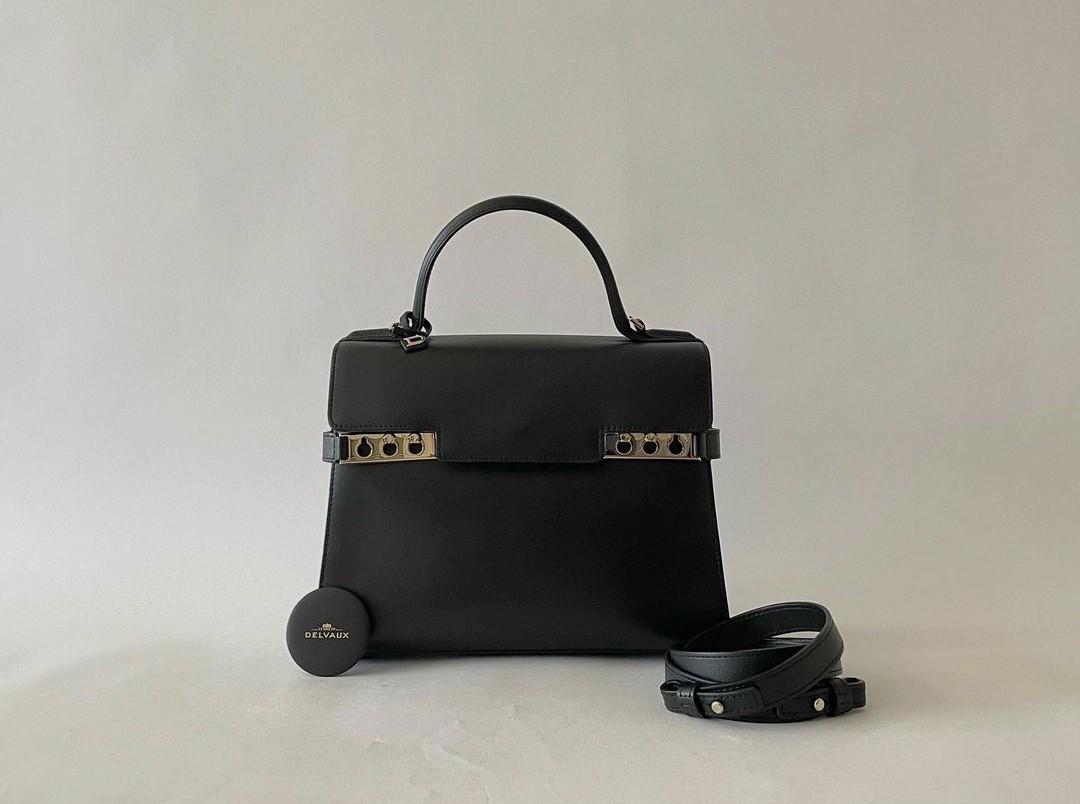 Delvaux Tempete MM Black, Luxury, Bags & Wallets on Carousell