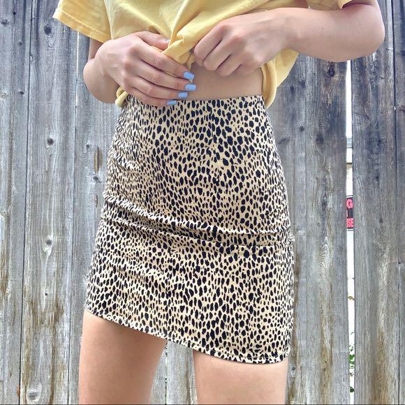Cheetah skirt hot sale brandy