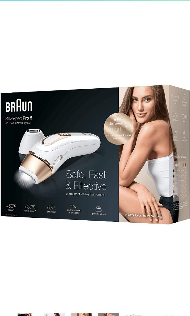 Braun Pro5 PL5147 Women's IPL Hair Removal Kit White-Gold, 43% OFF