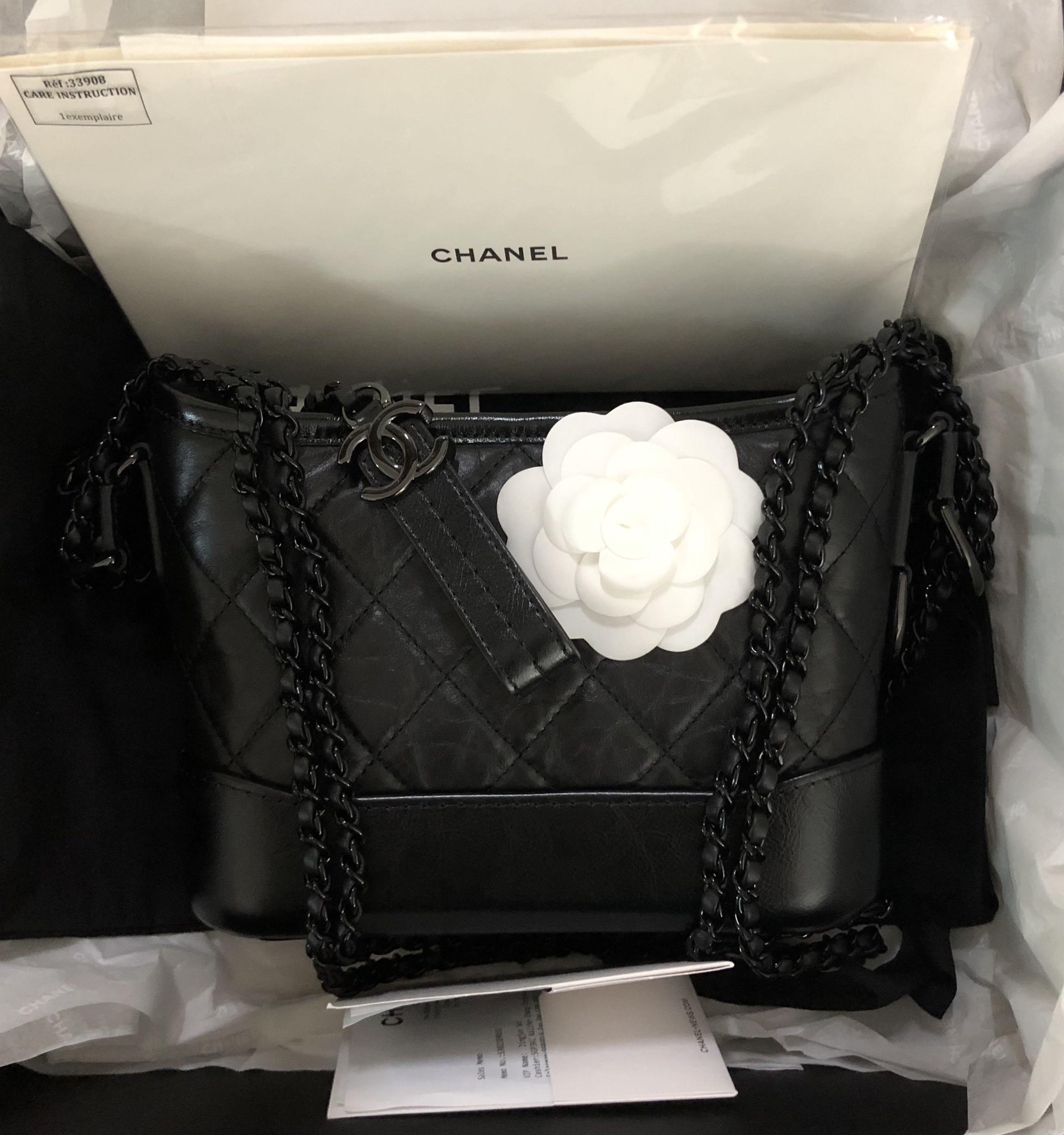 Chanel Gabrielle So Black Limited Edition, Luxury, Bags & Wallets