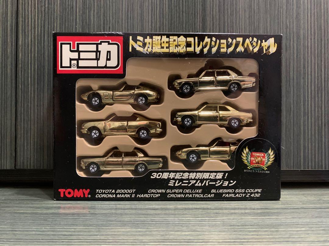 絕版Tomy誕生紀念30週年紀念特別限定版金色交通工具車一盒tomica