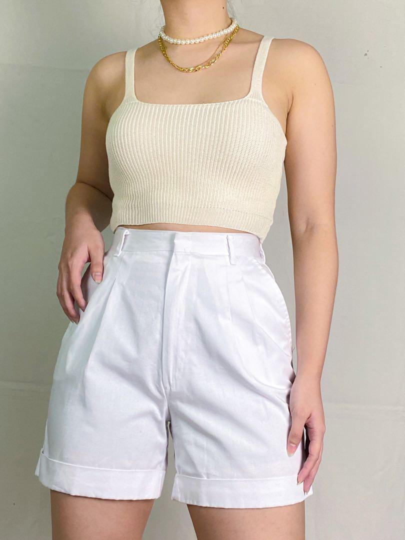 Classic Linen Trouser Shorts OffWhite  Catalan Official Site