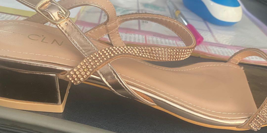 CLN Block Heel (Category: Sandals) located in Quezon City. Submitted by chinity (Listing ID 1102503761, Image 2). Description: Brand new with box. Never used. Size is too big. .