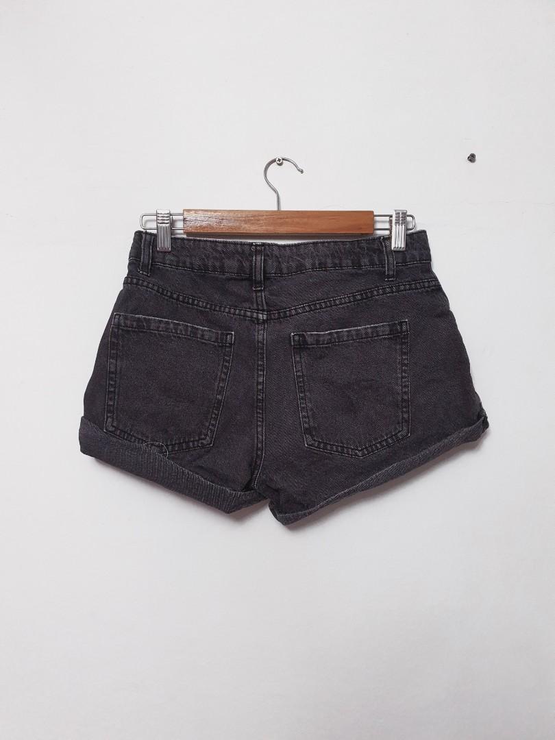 Cotton On Mid Saturday Shorts Denim Black size EUR 36 Women s Fashion Bottoms Shorts on Carousell