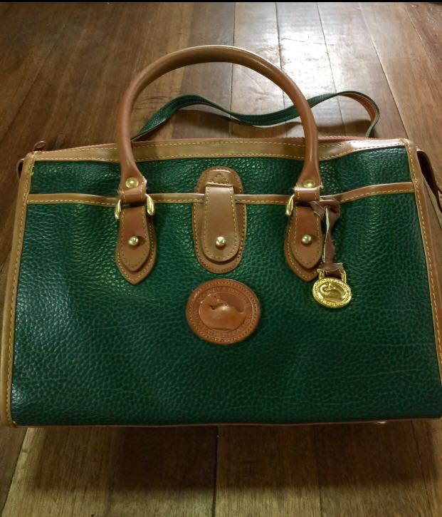 Dooney Bourke Green Pebble Leather Bag Women s Fashion Bags