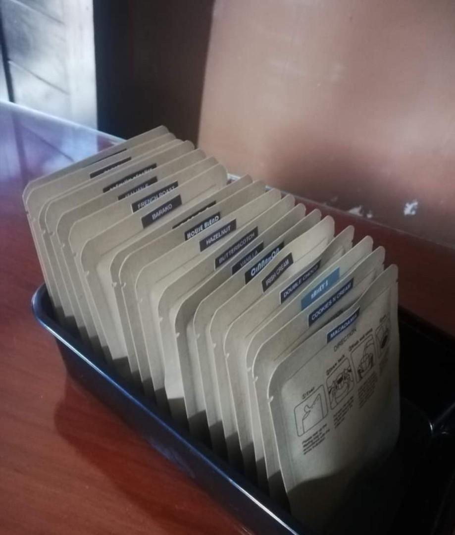 Drip Coffee (Category: Beverages) located in Quezon City. Submitted by annapilower (Listing ID 1102582405, Image 1). Description: 15 pesos only! Choose your flavor.
