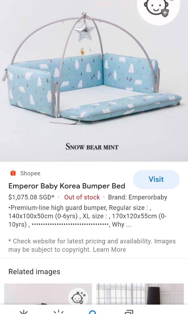 Emperor baby bumper bed
