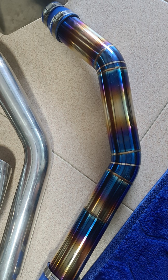 evo x titanium intercooler pipe, Car Accessories, Accessories on Carousell