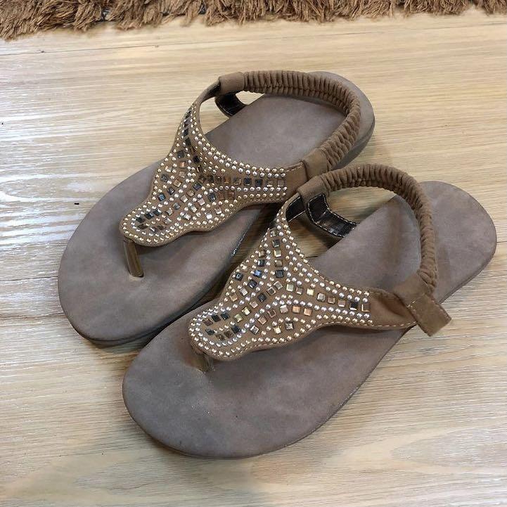 Fabiano Ricco Beaded Sandals Women S Fashion Footwear Heels On Carousell