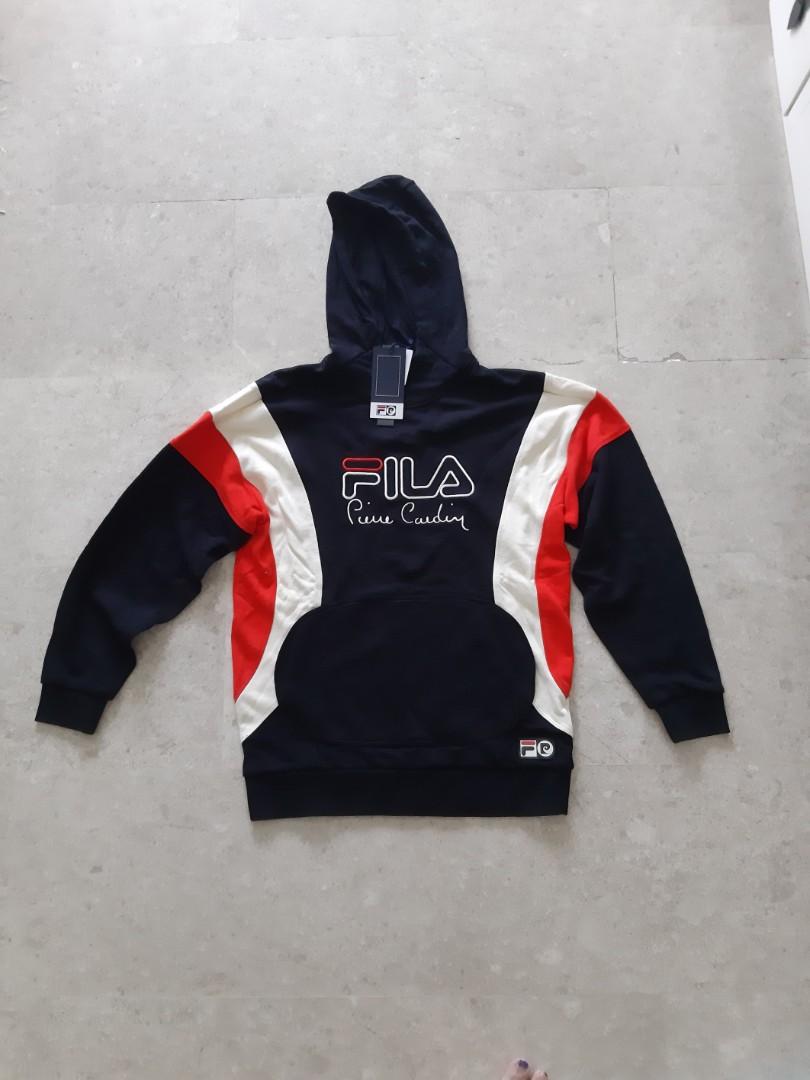 Mens fila hoodie sale hot sale