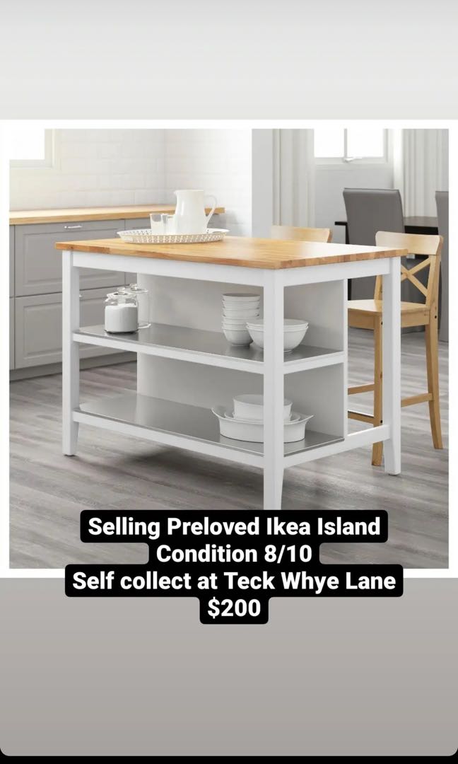 Ikea Island table, Furniture & Home Living, Furniture, Tables & Sets on ...