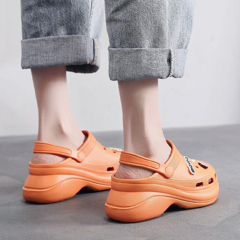 INSPIRED PLATFORM CROCS ORANGE