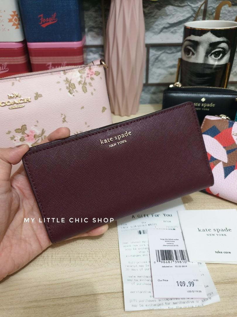 Kate spade cherrywood wallet deals