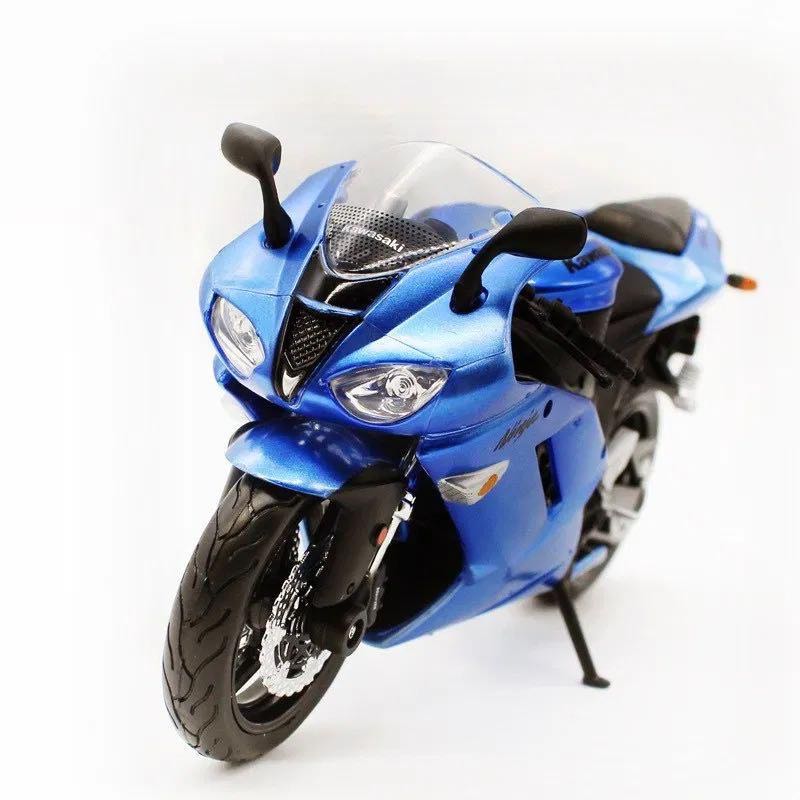 Kawasaki Ninja ZX-6R Blue Motorcycle [Scale 1:12] 川崎忍者ZX-6R 藍色電單車【 比例1：12】,  兒童＆孕婦用品, 嬰兒玩具- Carousell