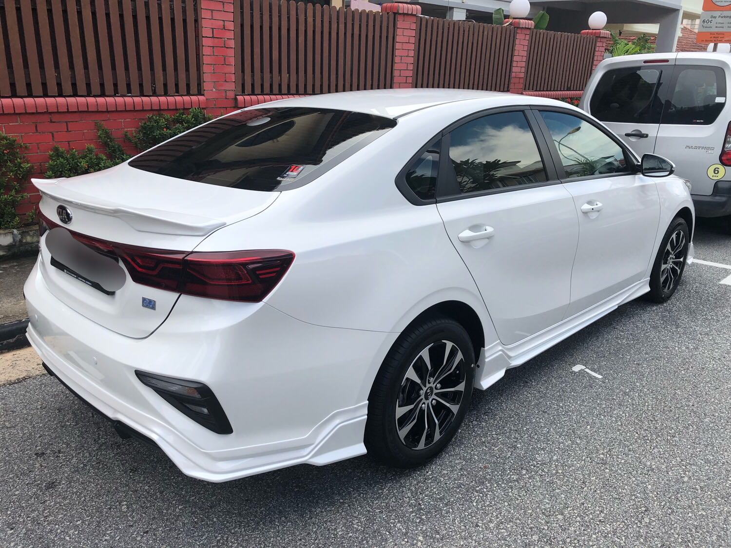 KIA Cerato K3 Body Kit, Back Skirt Only (White), Car Accessories