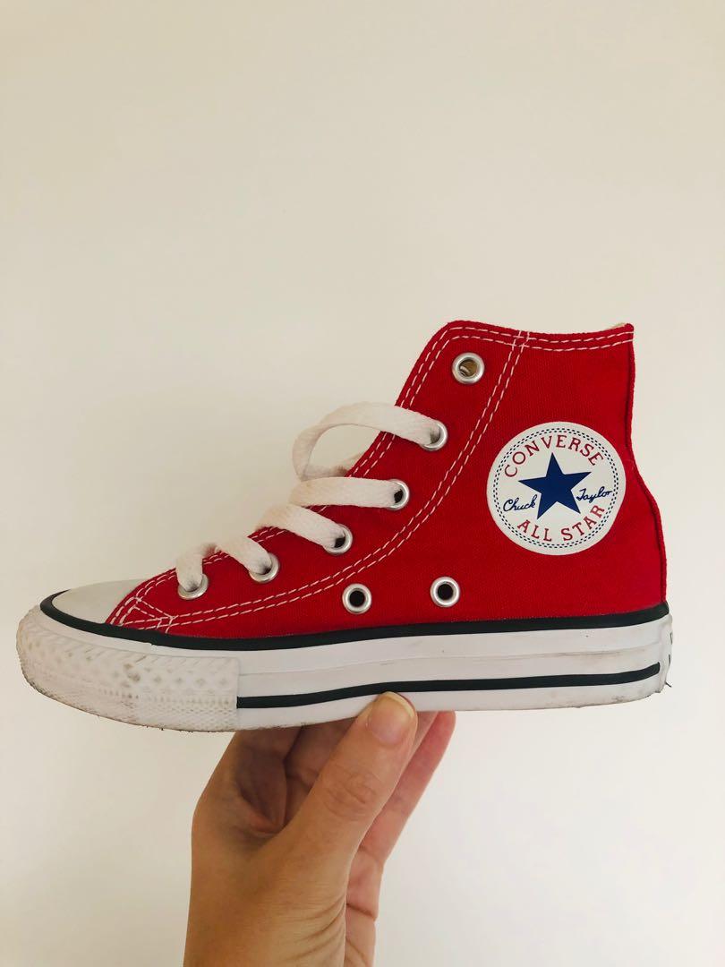 Childrens red converse shoes outlet