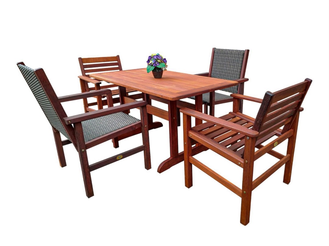 Kwila seater outdoor set, Furniture Home Living, Furniture