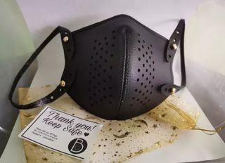 Leather Face Mask (Black)