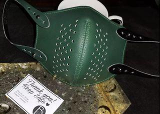 Leather Face Mask (Green)