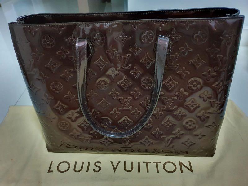 Louis Vuitton Amarante Monogram Vernis Wilshire GM Bag Louis Vuitton