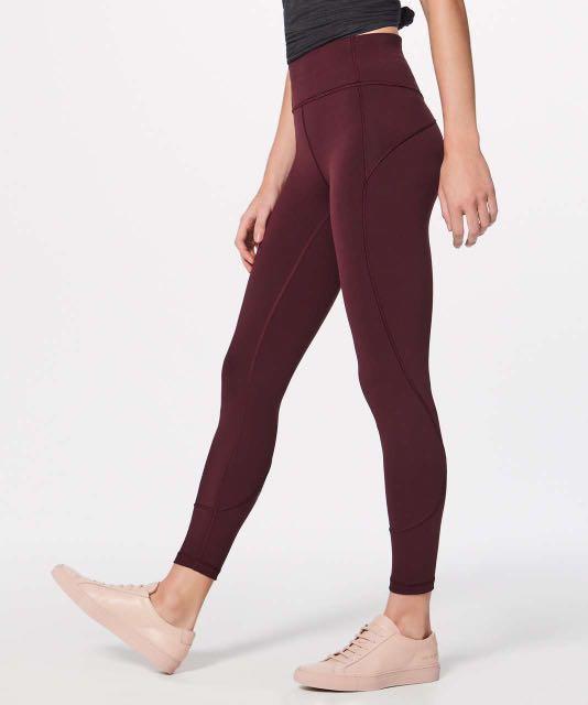 Lululemon In Movement 25” in garnet 
