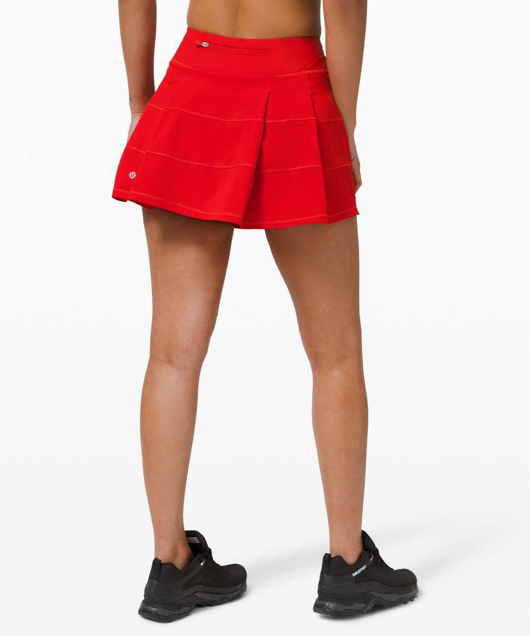 Red lululemon tennis skirt clearance