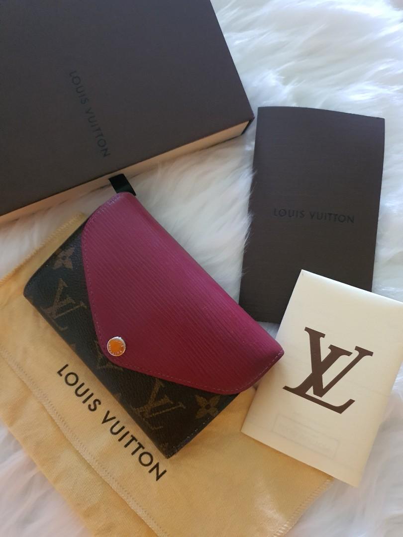 Louis Vuitton Fuchsia EPI Leather and Monogram Canvas Marie-lou Long Wallet