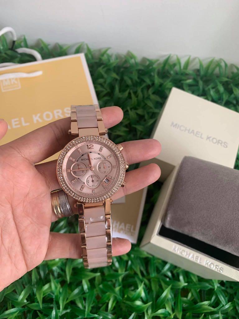 Mua Đồng Hồ Nữ Michael Kors MK5896 Parker Blush Dial Ladies Watch Dây Thép  Không Gỉ  Michael Kors  Mua tại Vua Hàng Hiệu h000121