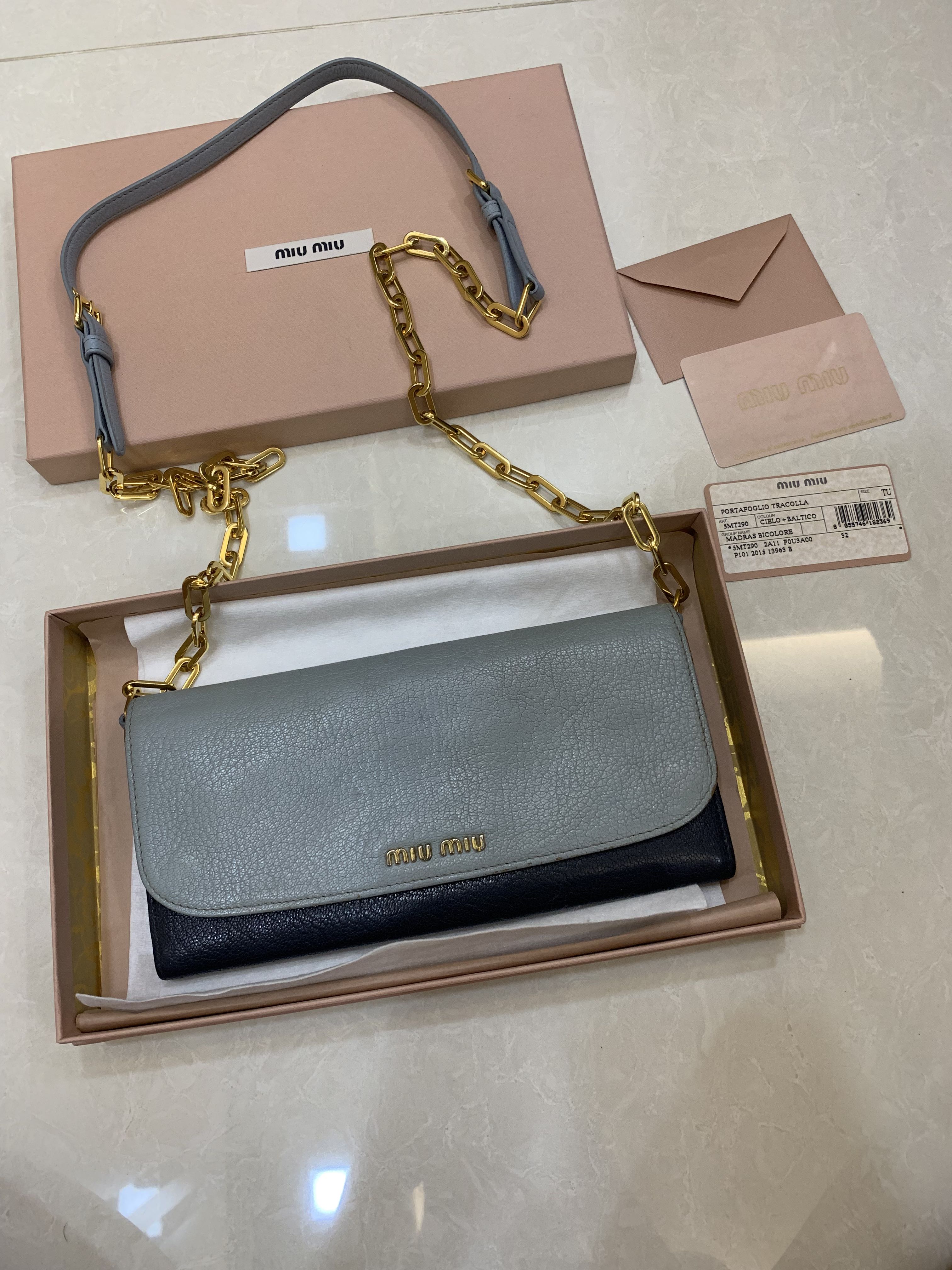 Miu Miu Wallet on Chain, Women's Fashion, Bags & Wallets, Wallets