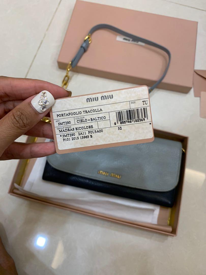 Miu Miu Wallet on Chain, Women's Fashion, Bags & Wallets, Wallets